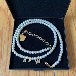 Lana Del Rey A&W Pearl Necklace 16"-18"